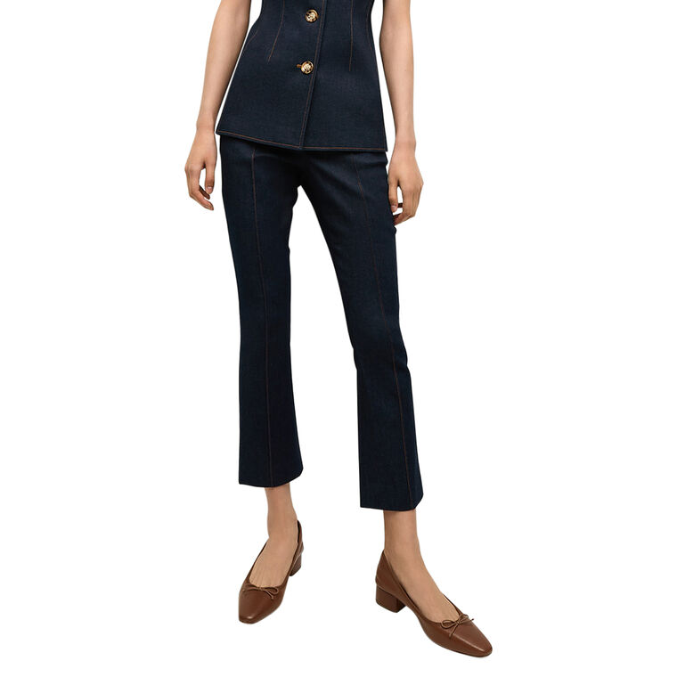 Tani Cropped Denim Pant image number null