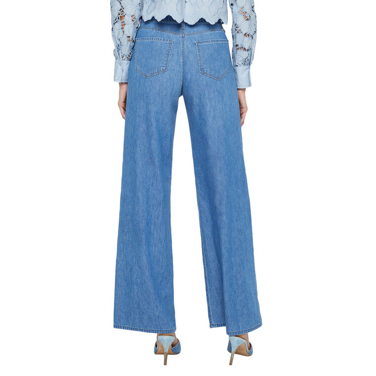 Alicent High Rise Sneaker Wide-Leg Jean image number null