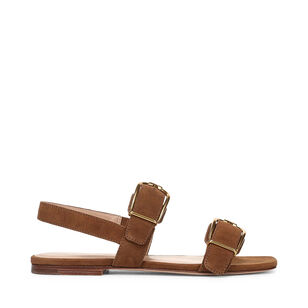 Maglio Suede Slingback Flat Sandal