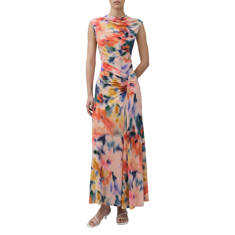 Acacia Draped Jersey Midi Dress image number null