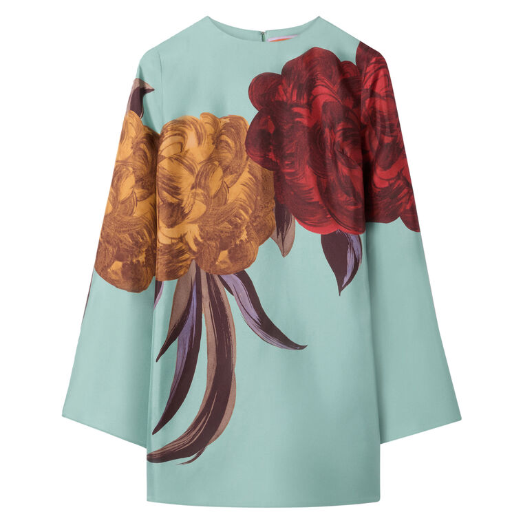 Long Sleeve Mini Supreme Swing Dress image number null