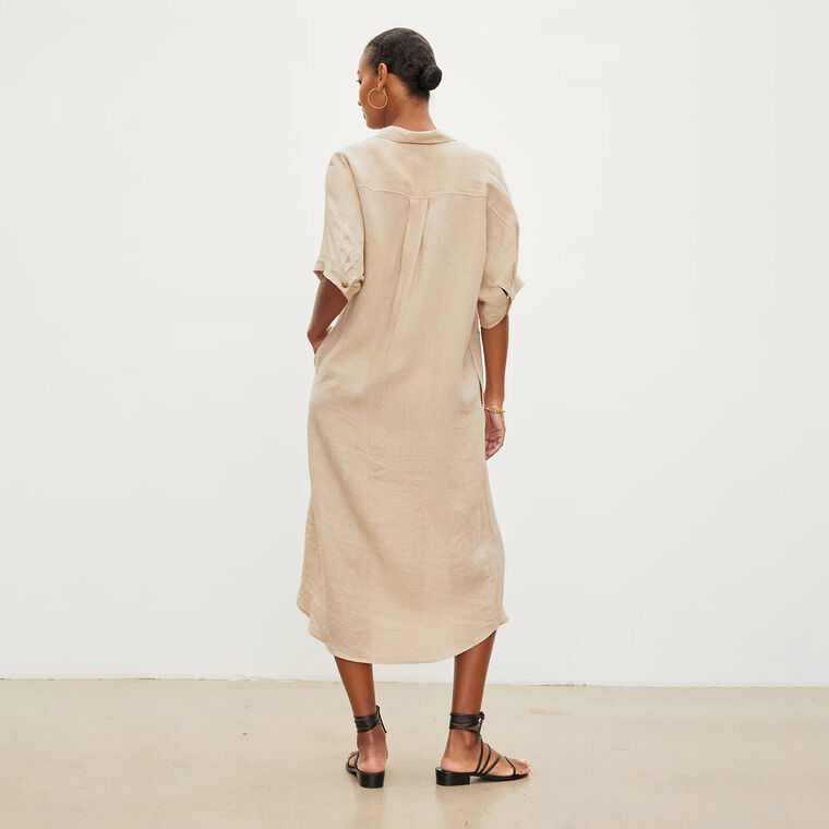 Sandra Linen Button-Up Dress image number null
