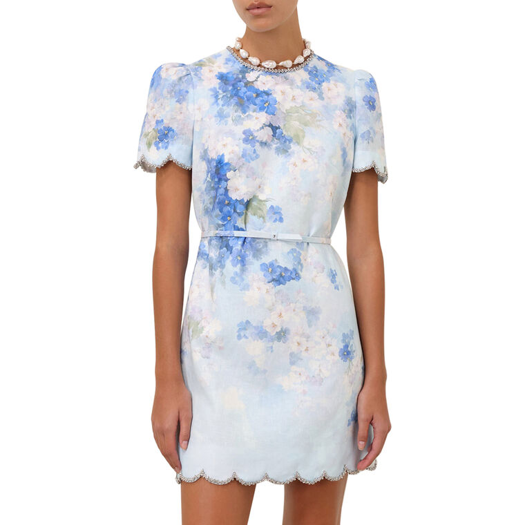 crush scalloped mini dress Zimmermann Crush Scalloped Shift Mini Dress