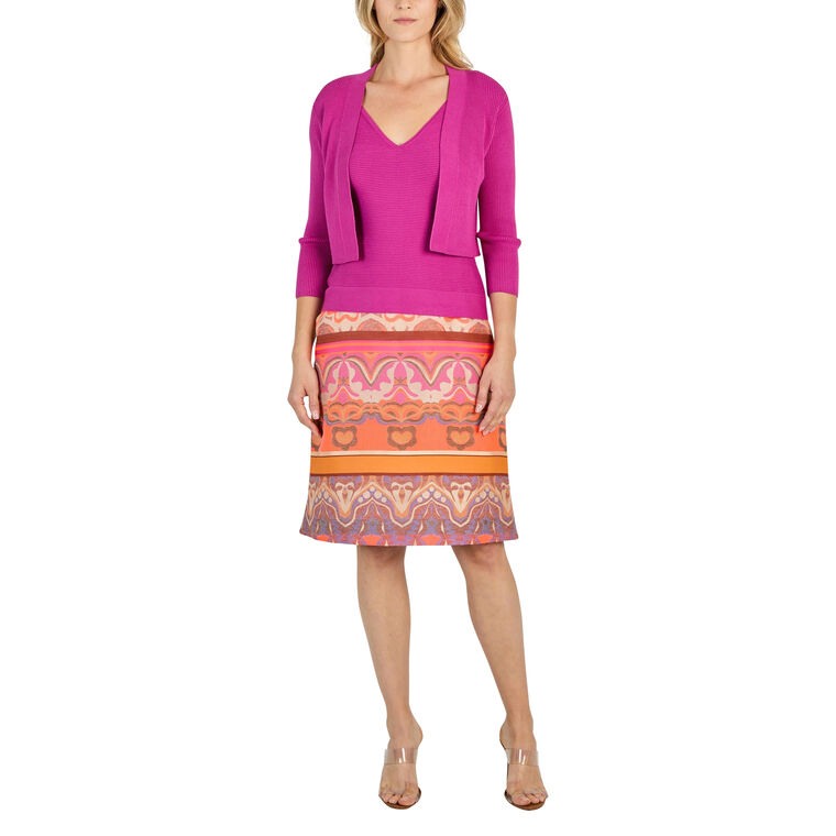 Palacio Jacquard Midi Skirt image number null