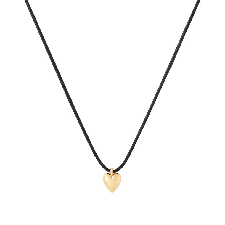 Small Puffy Heart Choker image number null