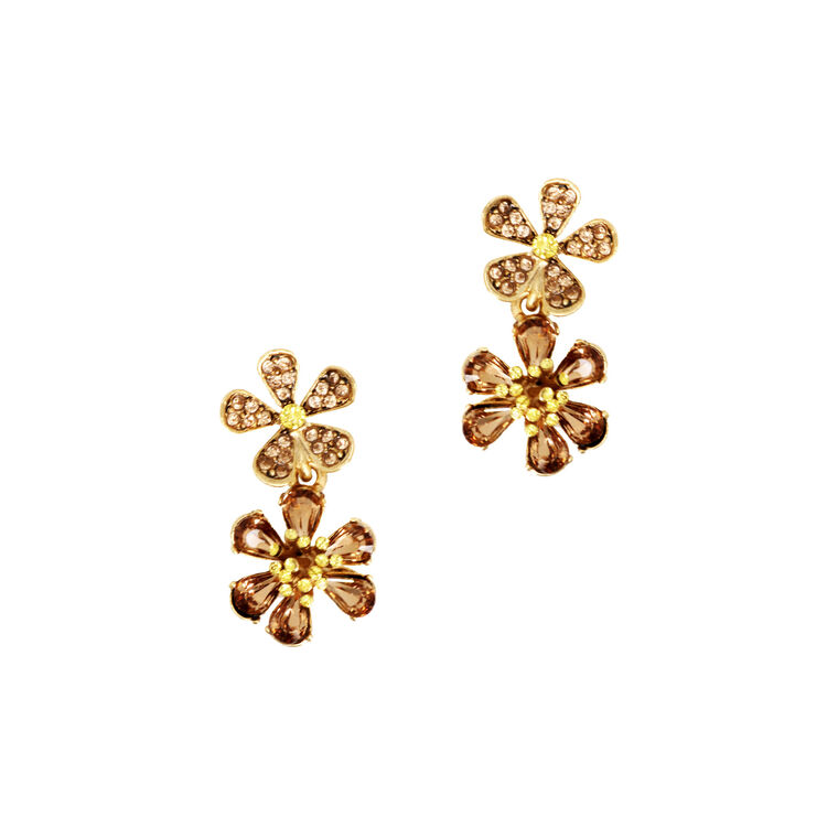 Small Crystal Flower Earring image number null