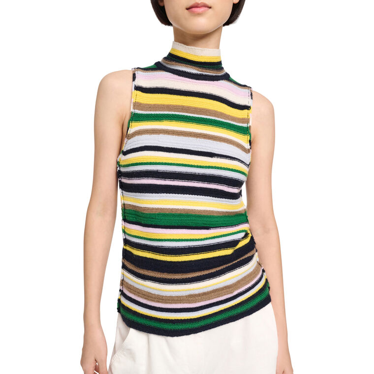Colorful Luxury Turtleneck Top image number null