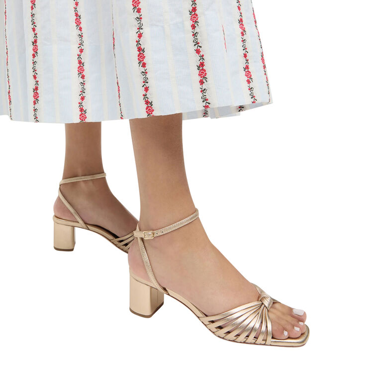 Olivia Knot Mid-Heel Sandal image number null