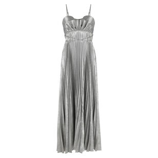 Kelsale Sleeveless Metallic Foil Maxi Dress