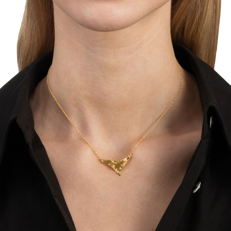 Molten Shield Pendant Necklace image number null