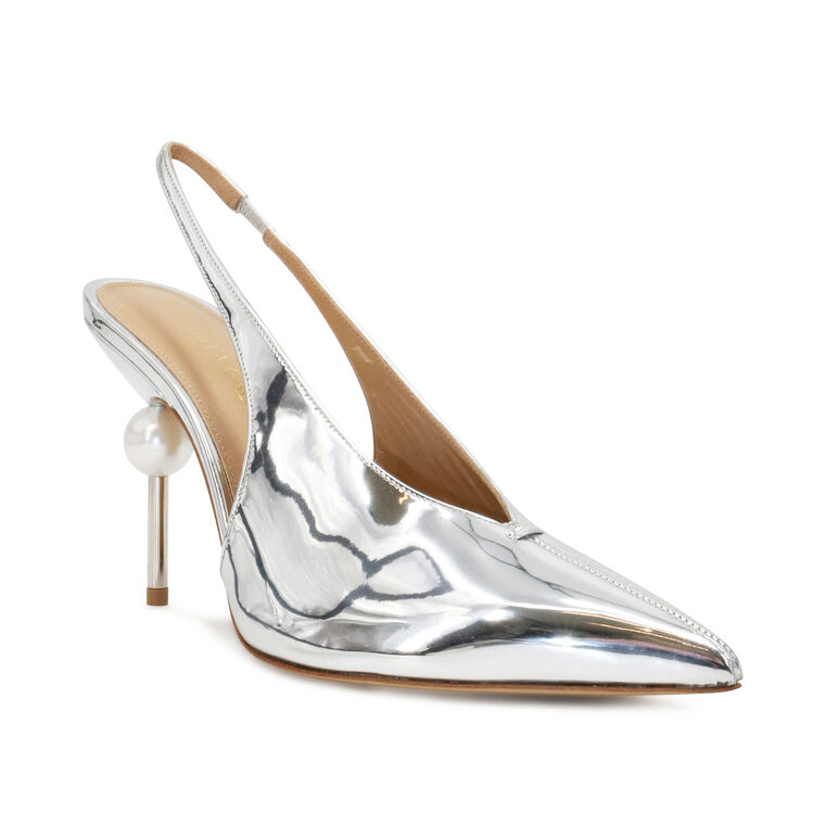 Lucia 85mm Metallic Slingback Heel image number null