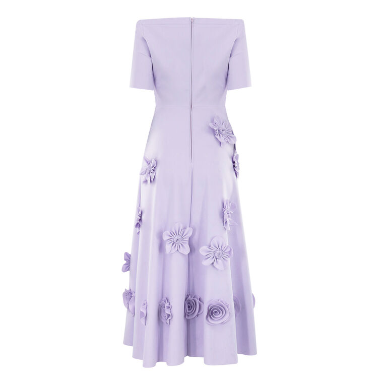 Caseer Off Shoulder Flower Dress image number null