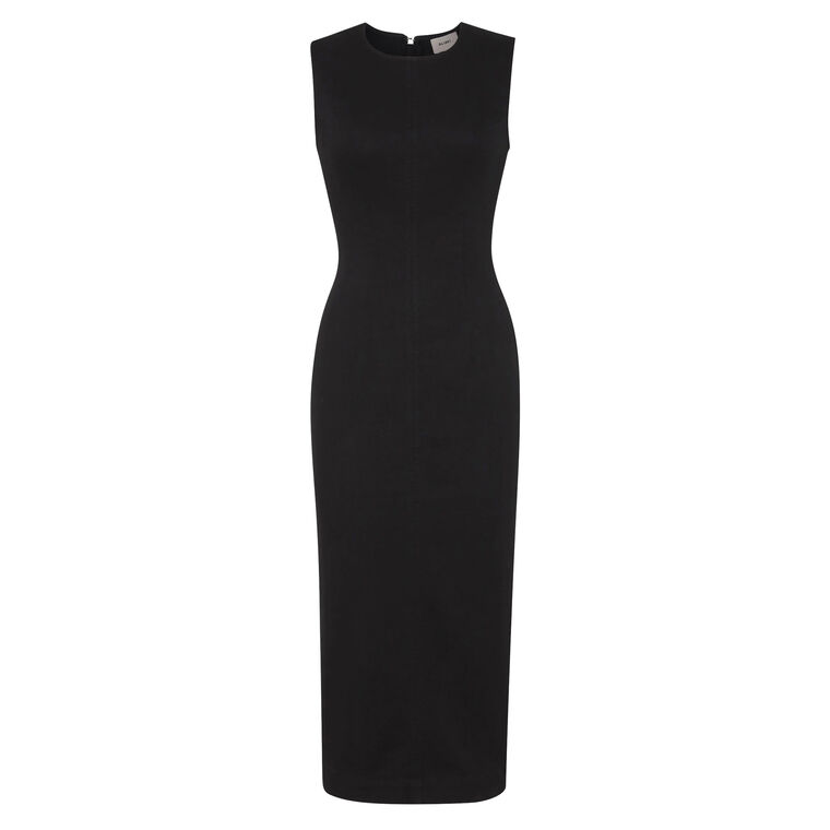 Esme Sleeveless Instasculpt Denim Midi Dress image number null