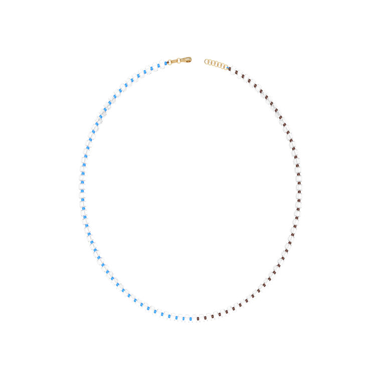 B Beaded Long Necklace image number null