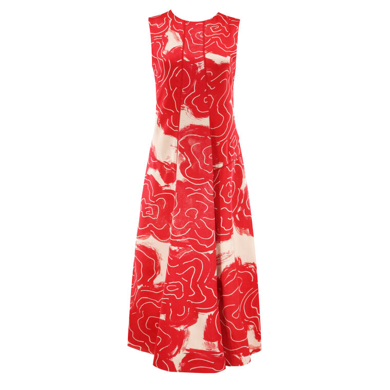Rose Printed Classic Bennet Dress image number null