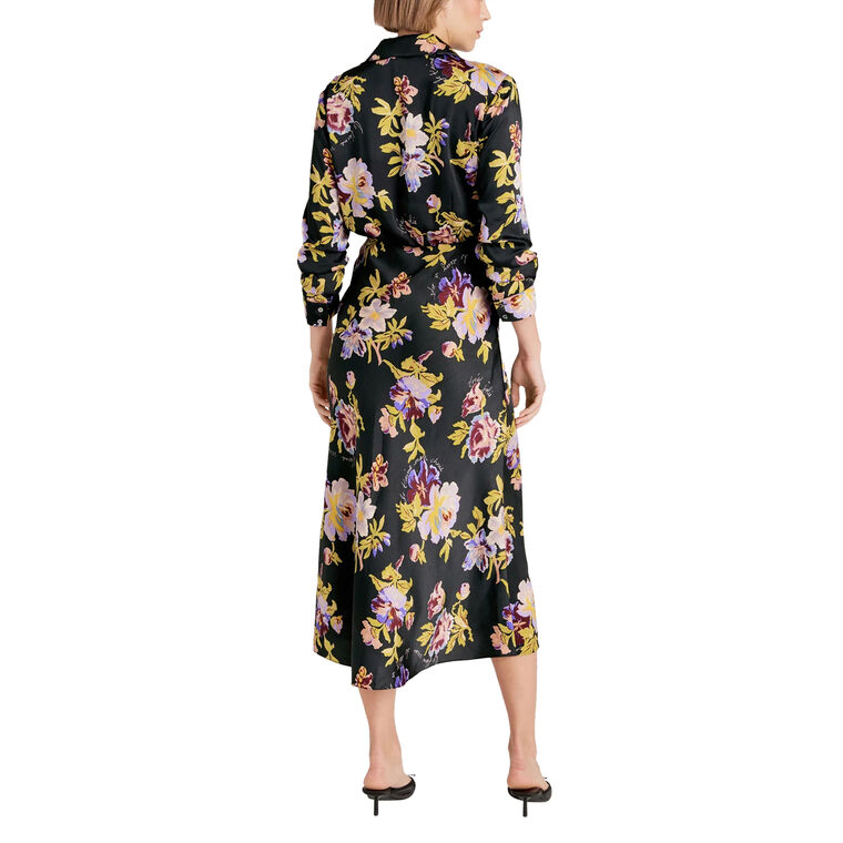 Brigitte Floral Jacey Long Sleeve Midi Dress image number null