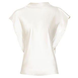Adrien Short Sleeve Satin Top