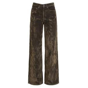 Flocked Betsy Wide Leg Jeans