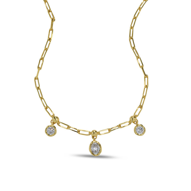 Asterales Triple Drop Necklace image number null