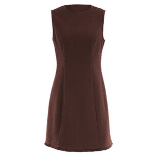 Dame Sleeveless Fringe-Hem Mini Dress