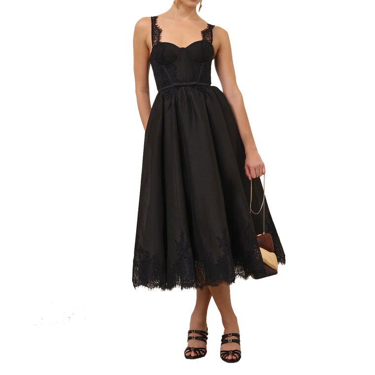 Valiant Lace Trim Midi Dress image number null