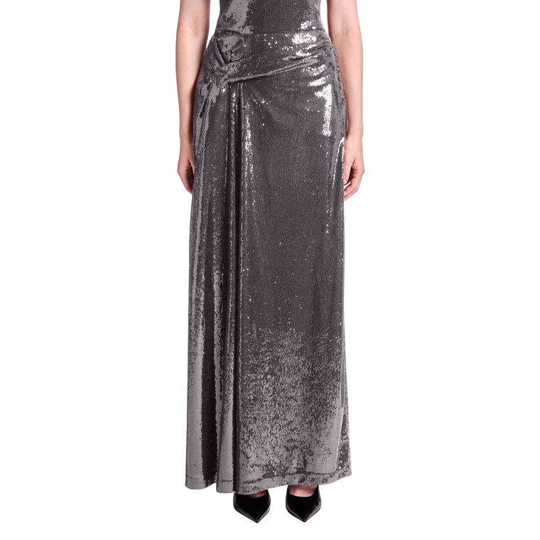 Sequin Maxi Skirt image number null