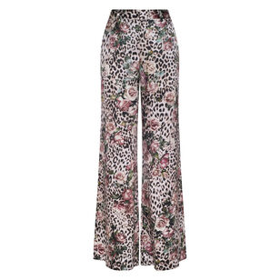 Pilar Wide-Leg Silk Pant