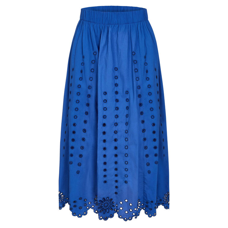 Vandy Embroidery Midi Skirt image number null