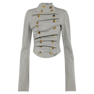 Bib Front Structured Jacket