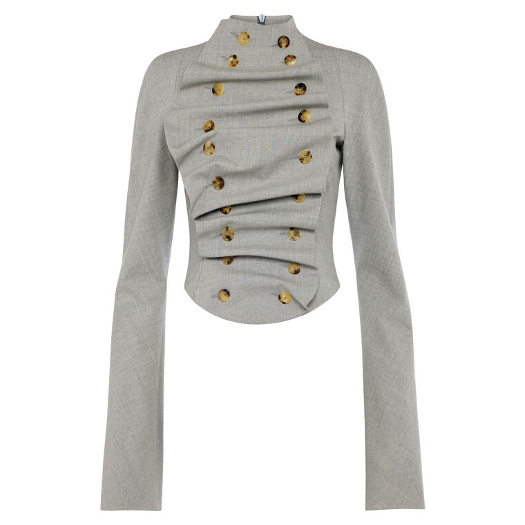 Bib Front Structured Jacket image number null