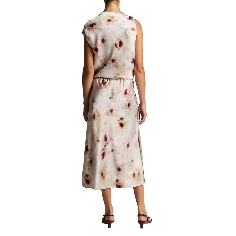 Watercolor Floral Slip Skirt image number null