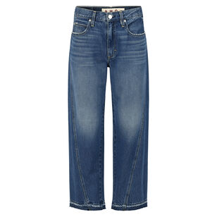 Maria Mid-Rise Cropped Horseshoe Jean