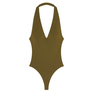 Lila Sleeveless Knit V-Neck Bodysuit