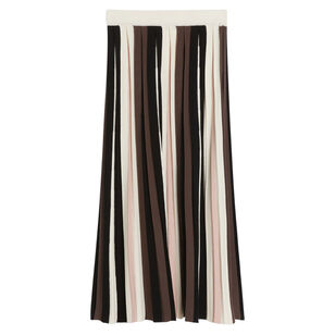 Pleiadi Plisse-Pleated Viscose Midi Skirt