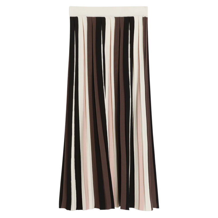 Pleiadi Plisse-Pleated Viscose Midi Skirt image number null
