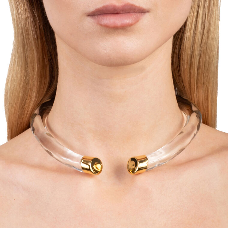 Liquid Lucite Hinge Necklace image number null