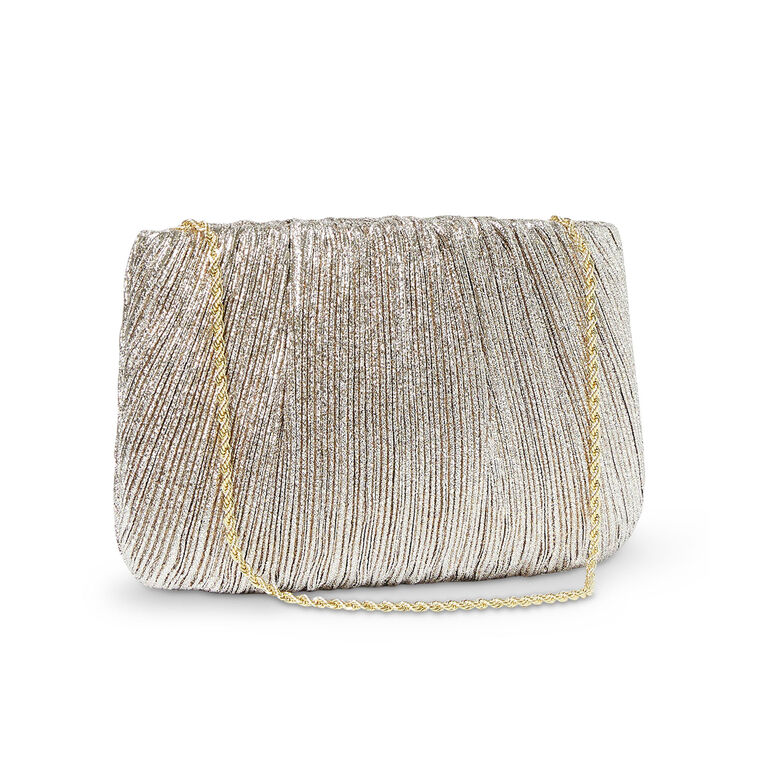 Brit Flat Pleated Clutch image number null