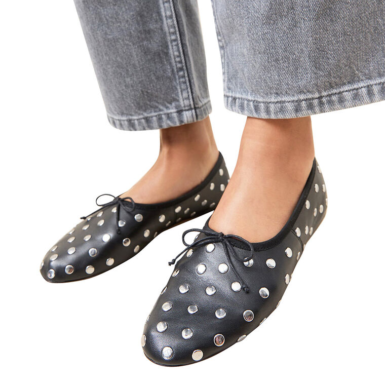 Landon Ballet Flat With Studs image number null