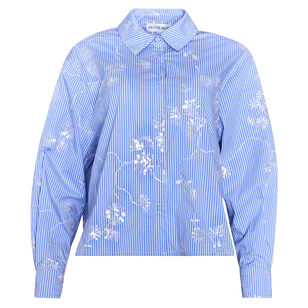 Hudson Long Sleeve Embroidered Button-Up Shirt