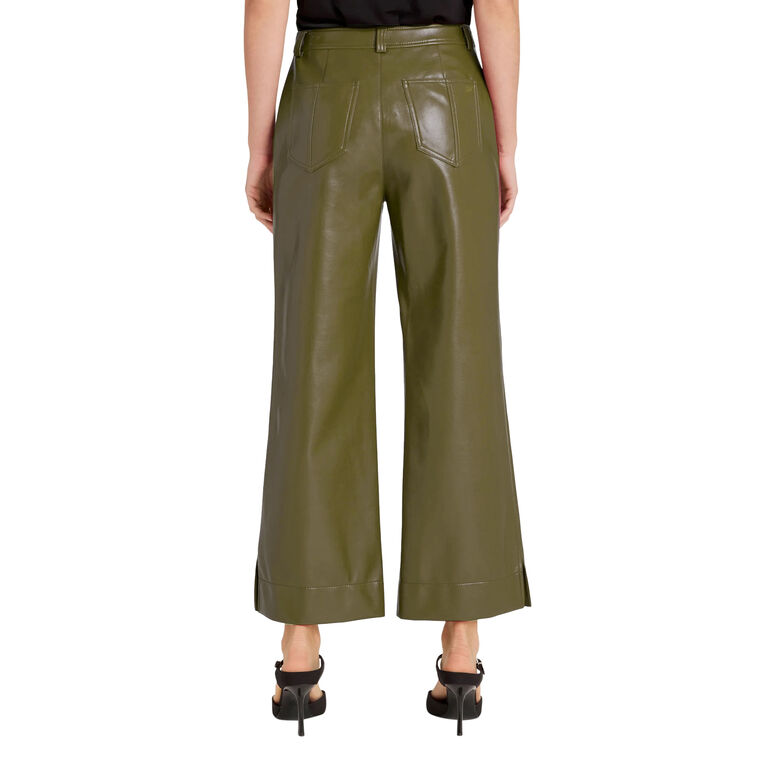 Benji Vegan Leather Cropped Pant image number null