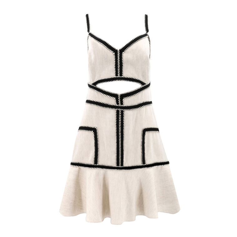 Milly Charlotte Linen Piped Dress | Tootsies