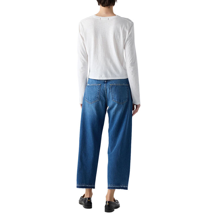 Maria Mid-Rise Cropped Horseshoe Jean image number null