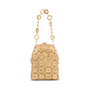 Brielle Caged Overlay Wristlet