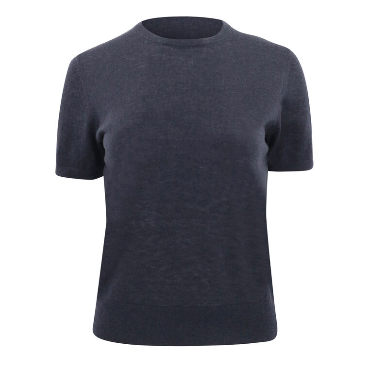 Skinlike Mercerized Wool Shruken Tee image number null