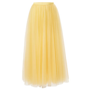 High Waist Tulle Midi Skirt