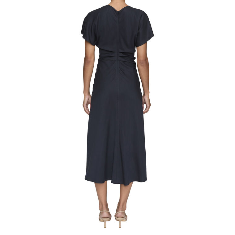 Rem Short Sleeve Ruched Midi Dress image number null