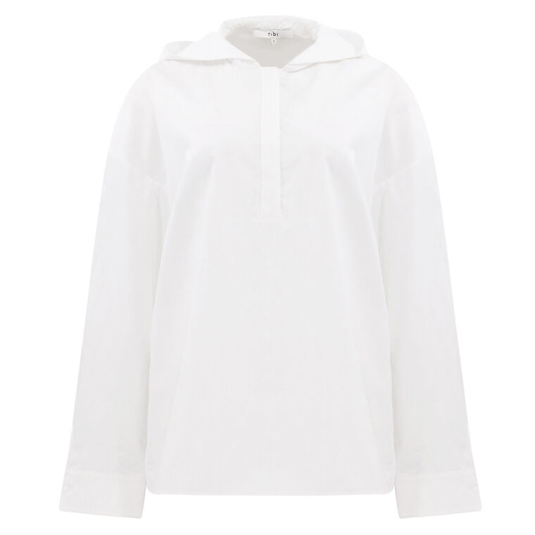 Eco Poplin Hooded Shirt image number null