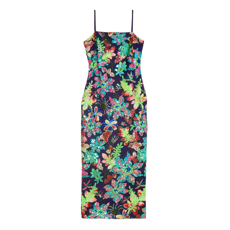 Ari Sequin Midi Dress image number null