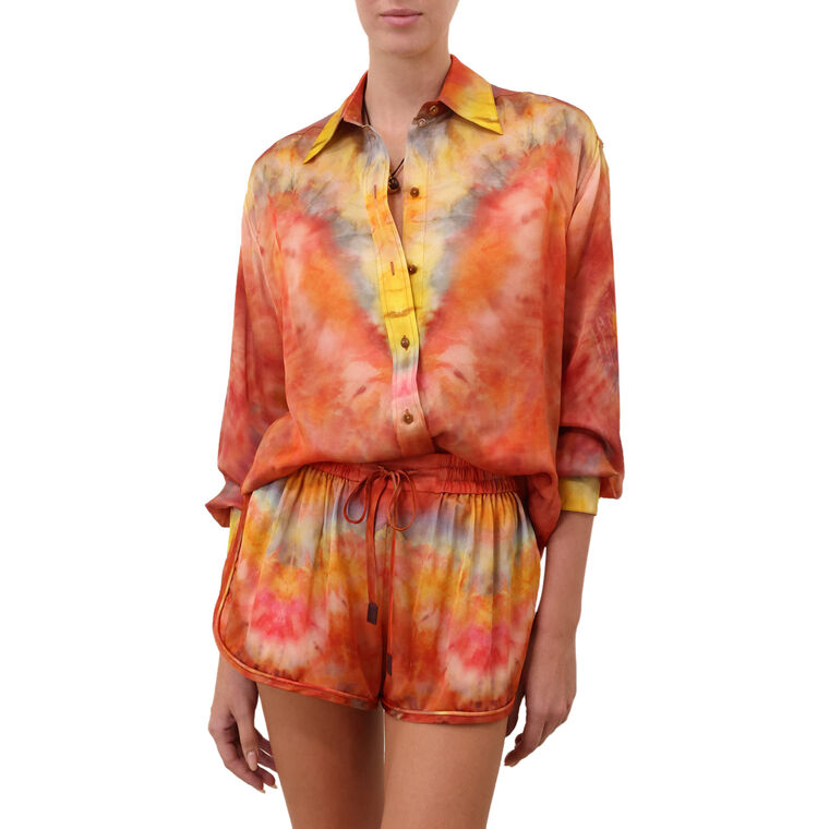 Alchemy Relaxed Satin Shirt image number null