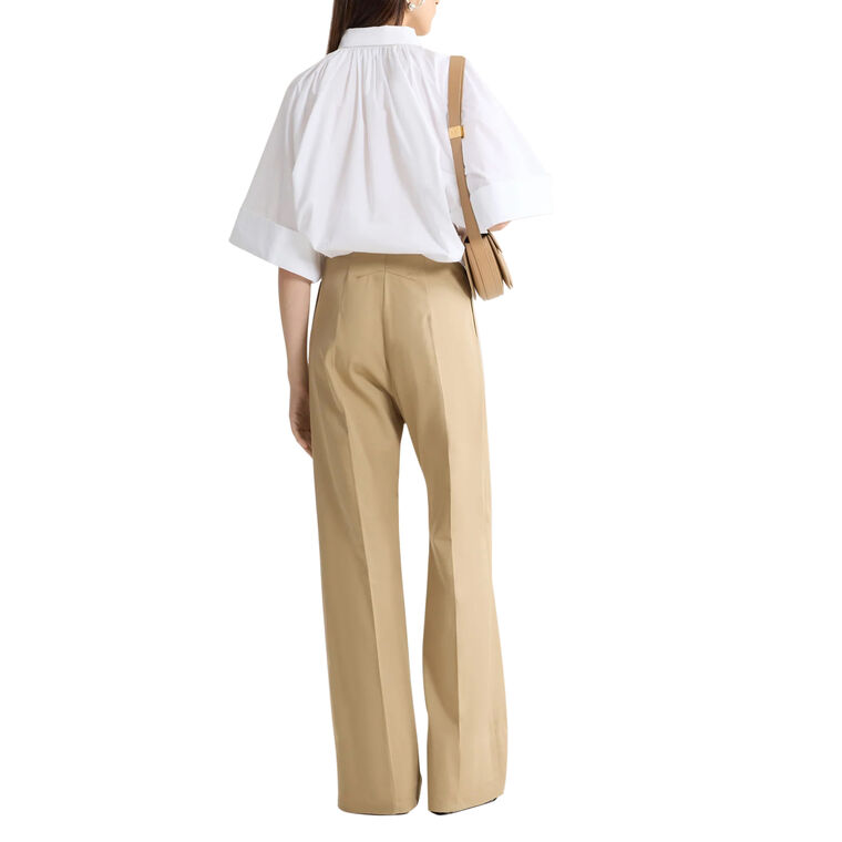 Short Sleeve Voluminous Cropped Blouse image number null